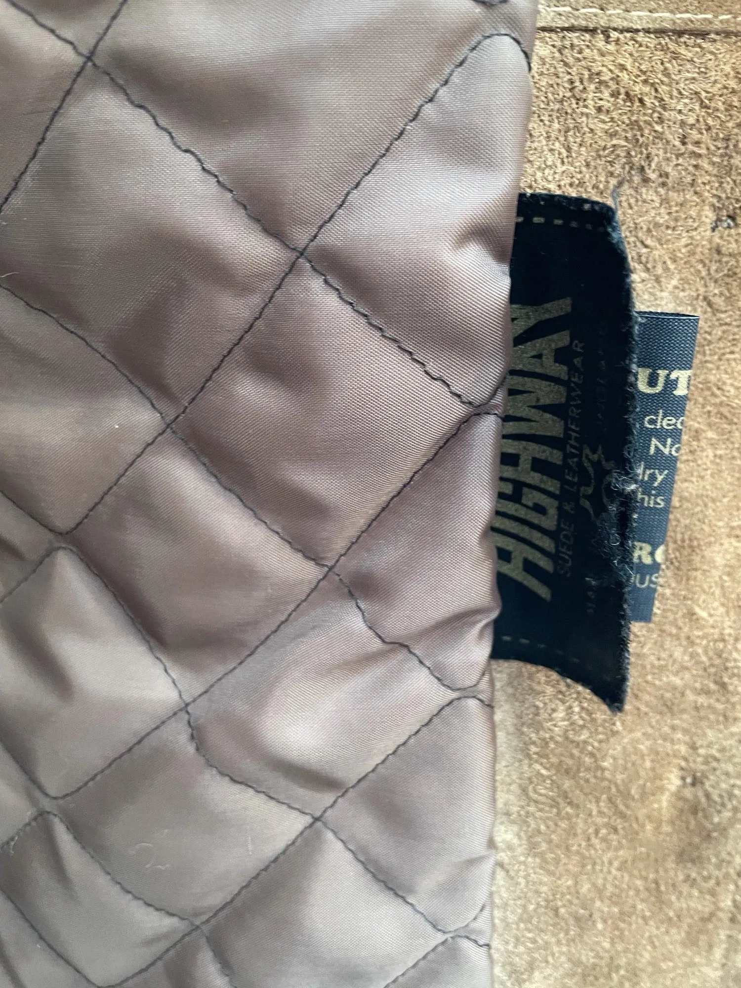1960s Shearling Suede Jacket - Size 16