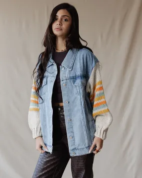 Ace Trico X Denim Jacket Orange