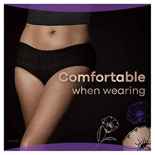 Always Discreet Boutique, Incontinence & Postpartum Underwear For Women, Maximum Protection, Small/Medium, 12 Count