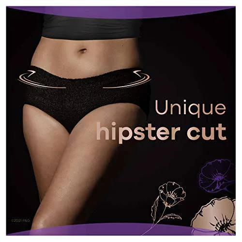 Always Discreet Boutique, Incontinence & Postpartum Underwear For Women, Maximum Protection, Small/Medium, 12 Count