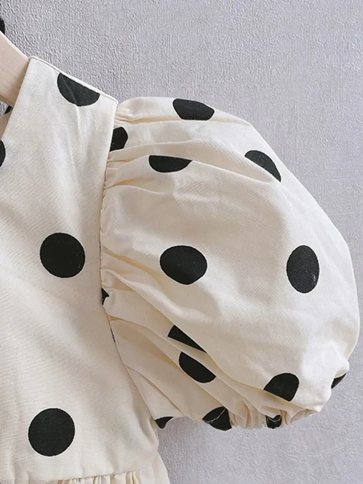 “Anastasia” Polka Dot Romper