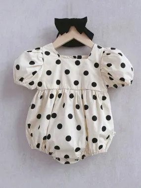 “Anastasia” Polka Dot Romper