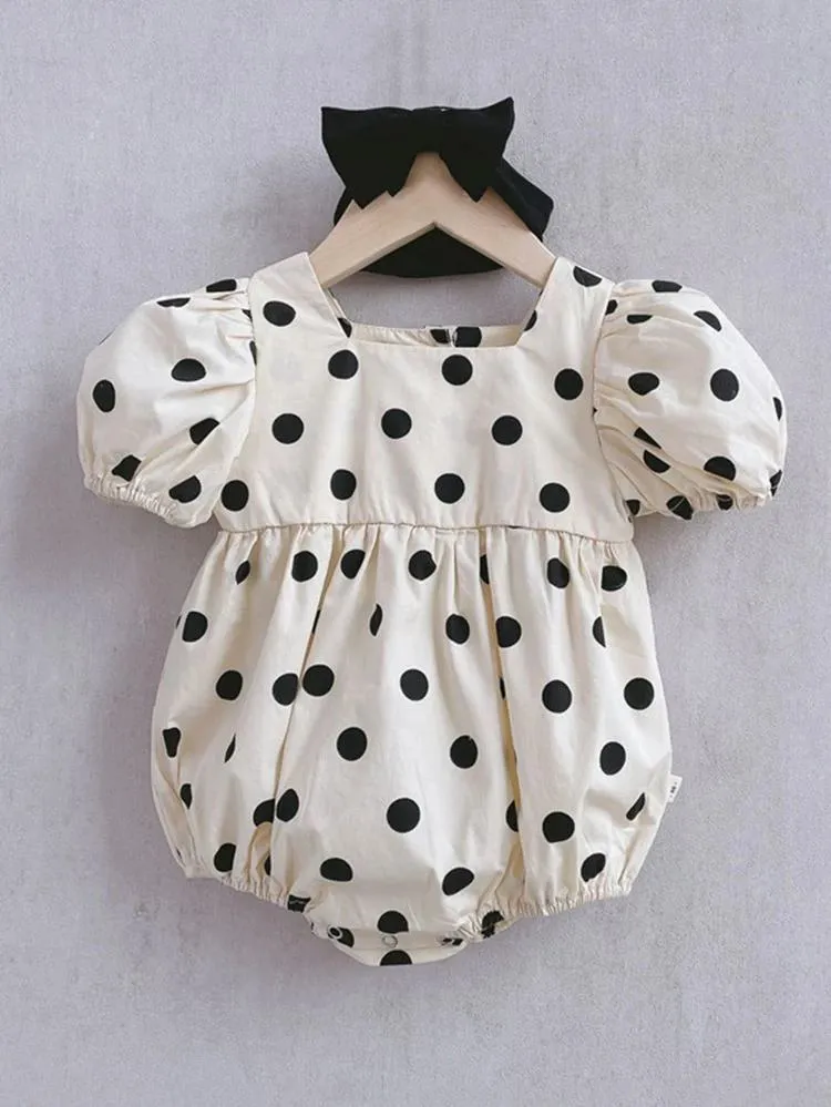 “Anastasia” Polka Dot Romper