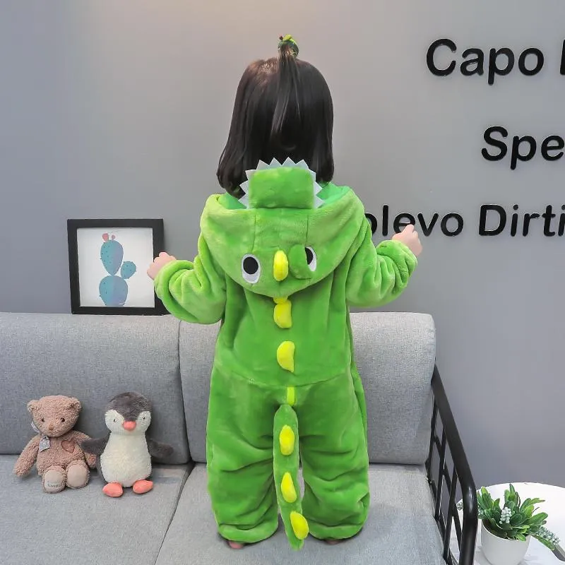 Baby dinosaur jumpsuit cartoon pajamas home jumpsuit