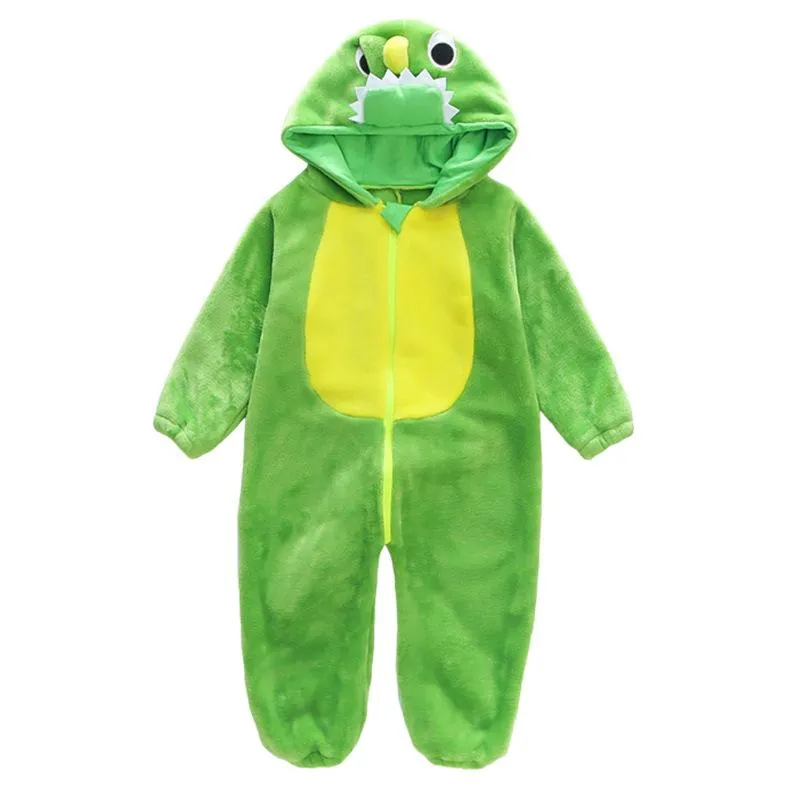Baby dinosaur jumpsuit cartoon pajamas home jumpsuit