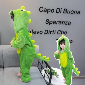 Baby dinosaur jumpsuit cartoon pajamas home jumpsuit
