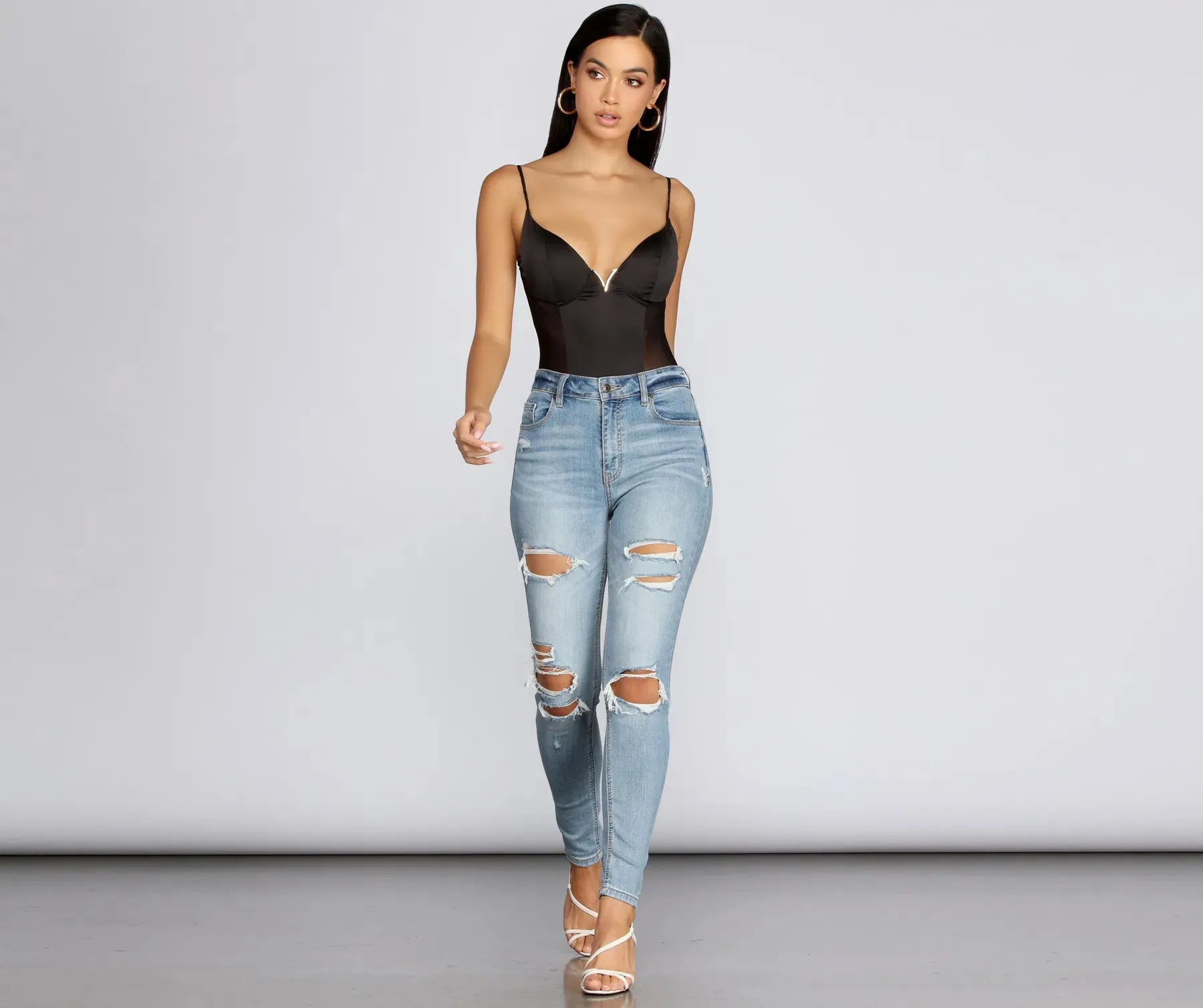 Bad Gal Satin Bodysuit
