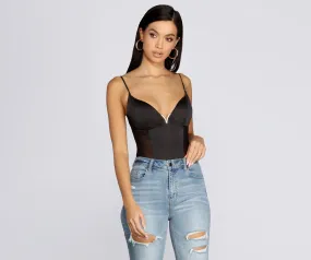 Bad Gal Satin Bodysuit
