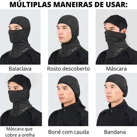 Balaclava de Ciclismo Anti-Suor Proteção UPF50  West Biking