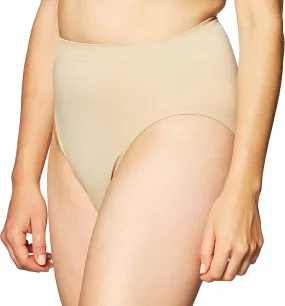 Bali Microfiber Hi Cut Comfort Revolution Brief  Nude Size 8/9