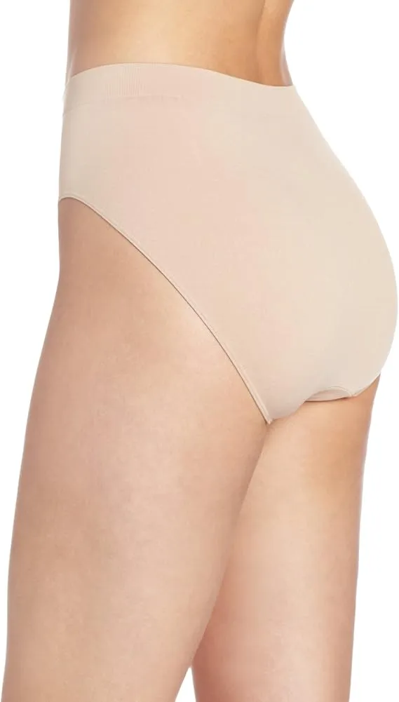 Bali Microfiber Hi Cut Comfort Revolution Brief  Nude Size 8/9