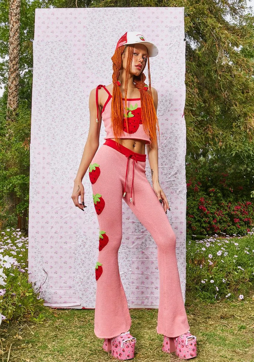Berry Sweet Crochet Pants