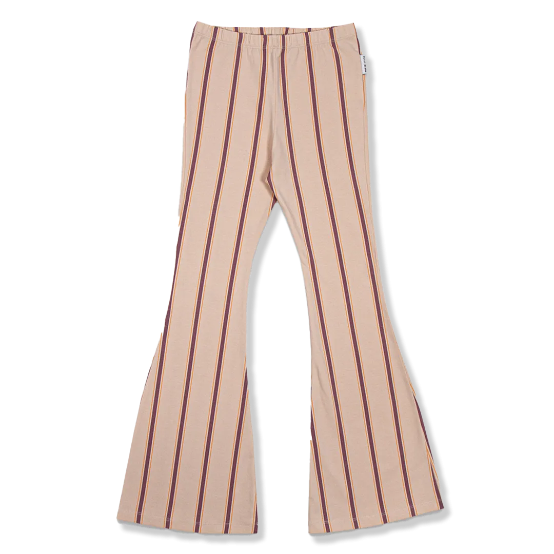 Bowie Flared Pants | Stripes AOP