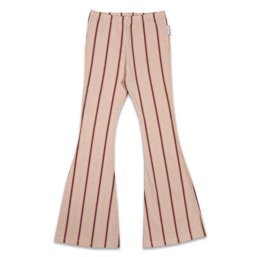 Bowie Flared Pants | Stripes AOP