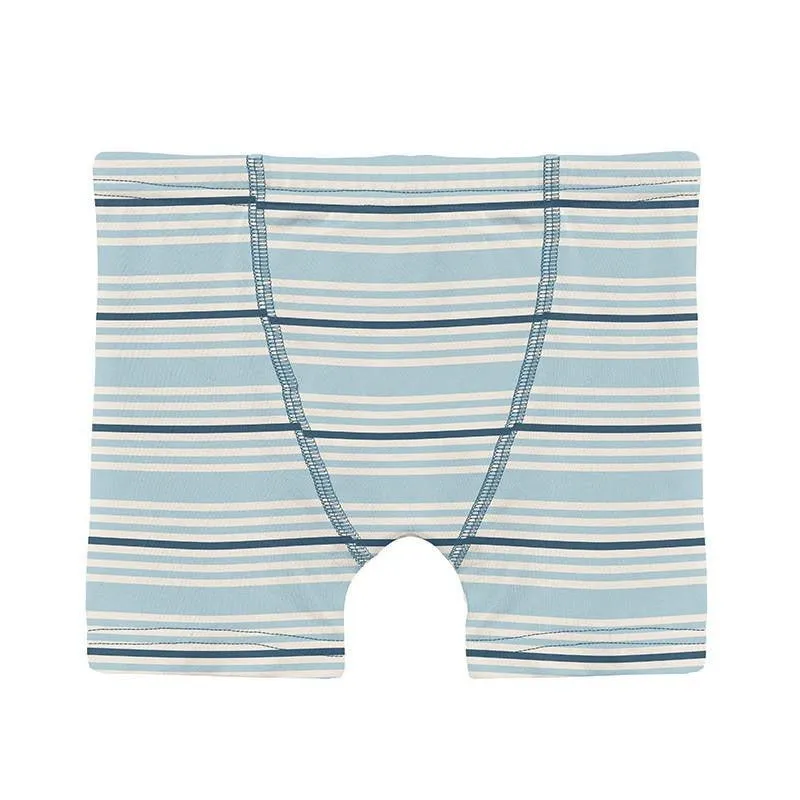 Boy's Print Bamboo Boxer Brief - Jetsam Stripe