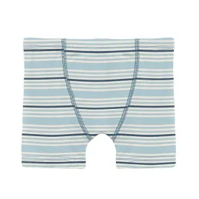 Boy's Print Bamboo Boxer Brief - Jetsam Stripe