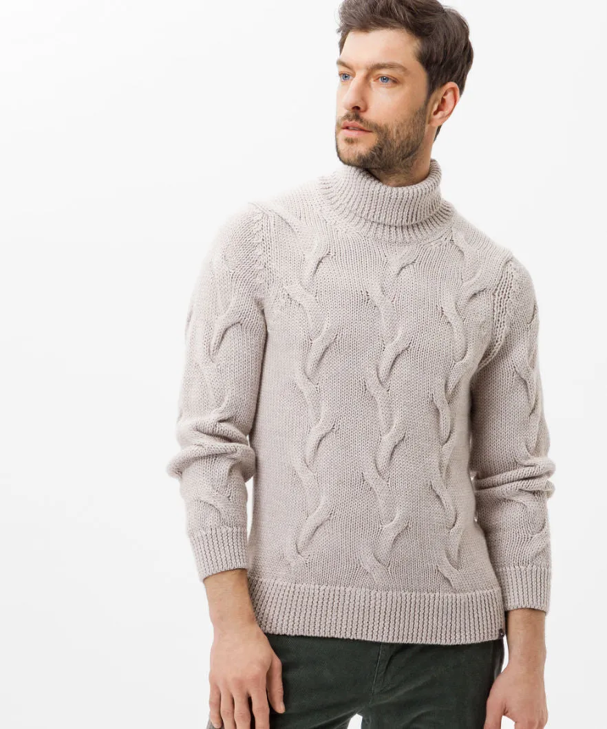 Brax Brian Turtleneck Pullover - Cookie Cream