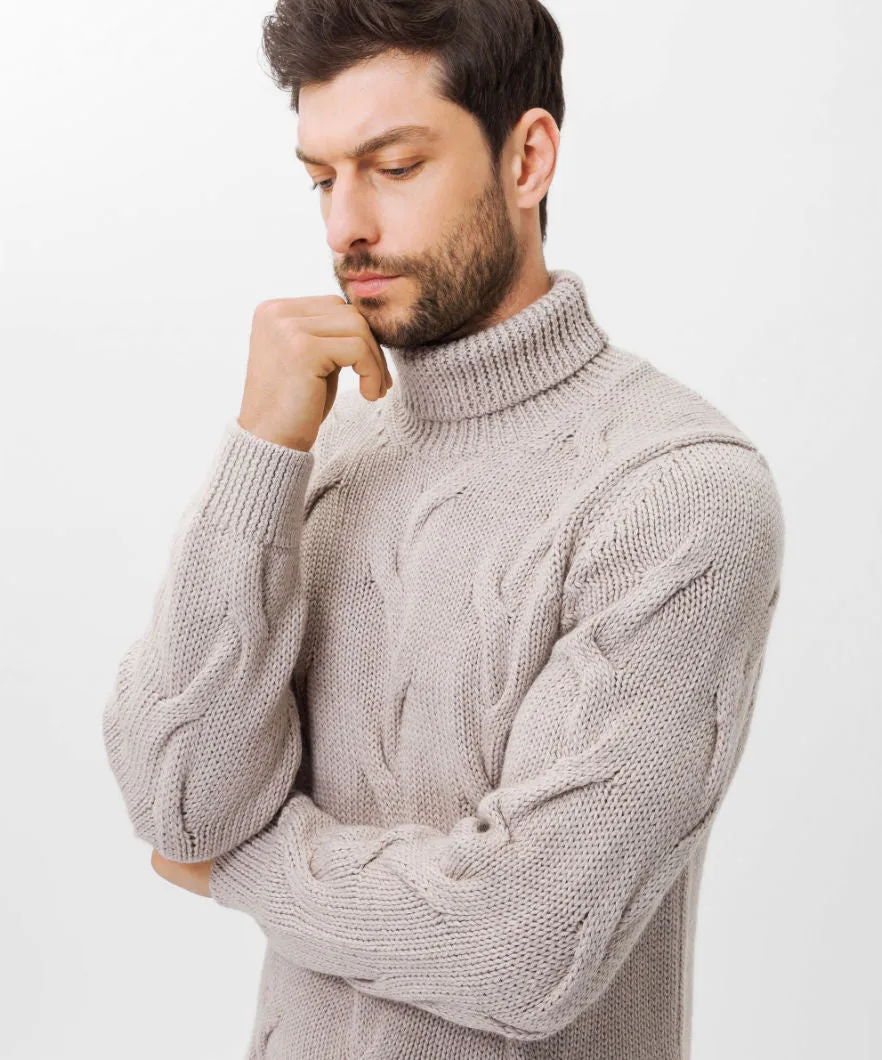 Brax Brian Turtleneck Pullover - Cookie Cream