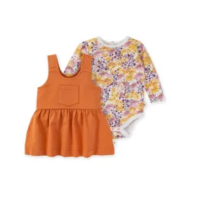 Burt's Bees Baby Wildflowers Grow Bodysuit & Dress Set