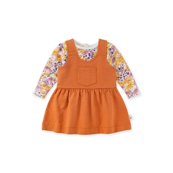 Burt's Bees Baby Wildflowers Grow Bodysuit & Dress Set
