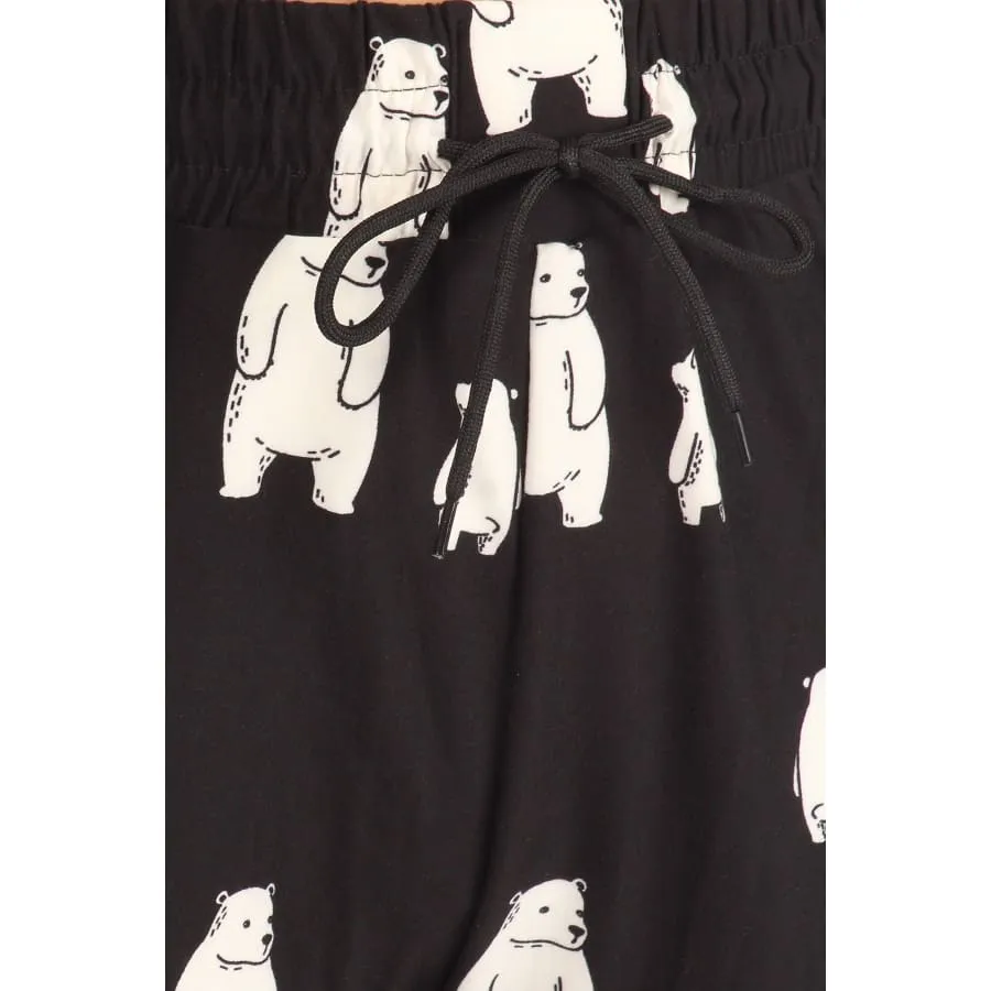 Buttery Soft Printed Joggers - Bears