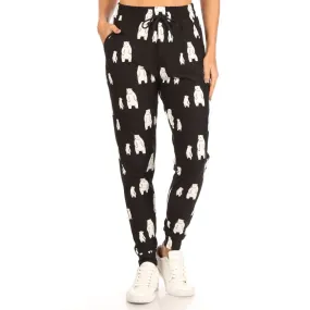 Buttery Soft Printed Joggers - Bears