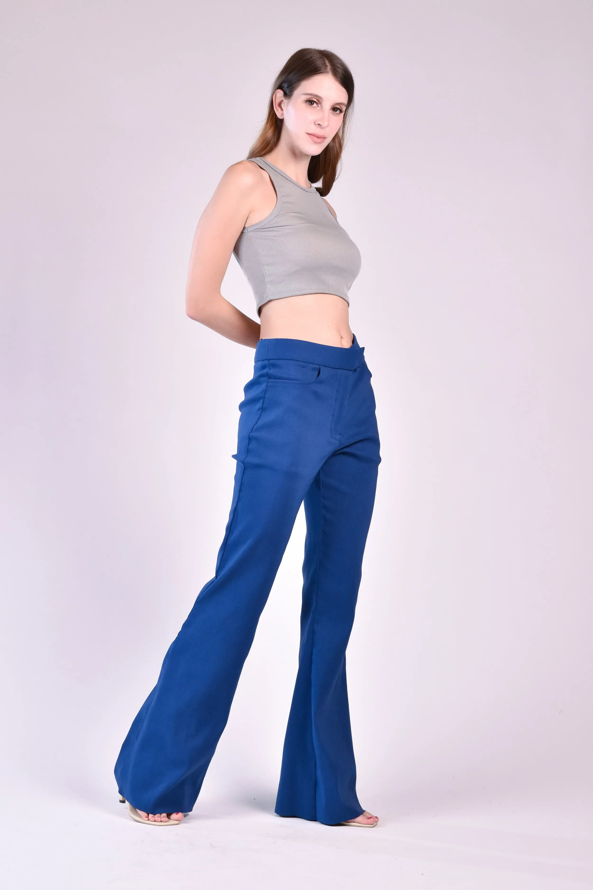 CAMDEN Flared Pants (Denim Blue)