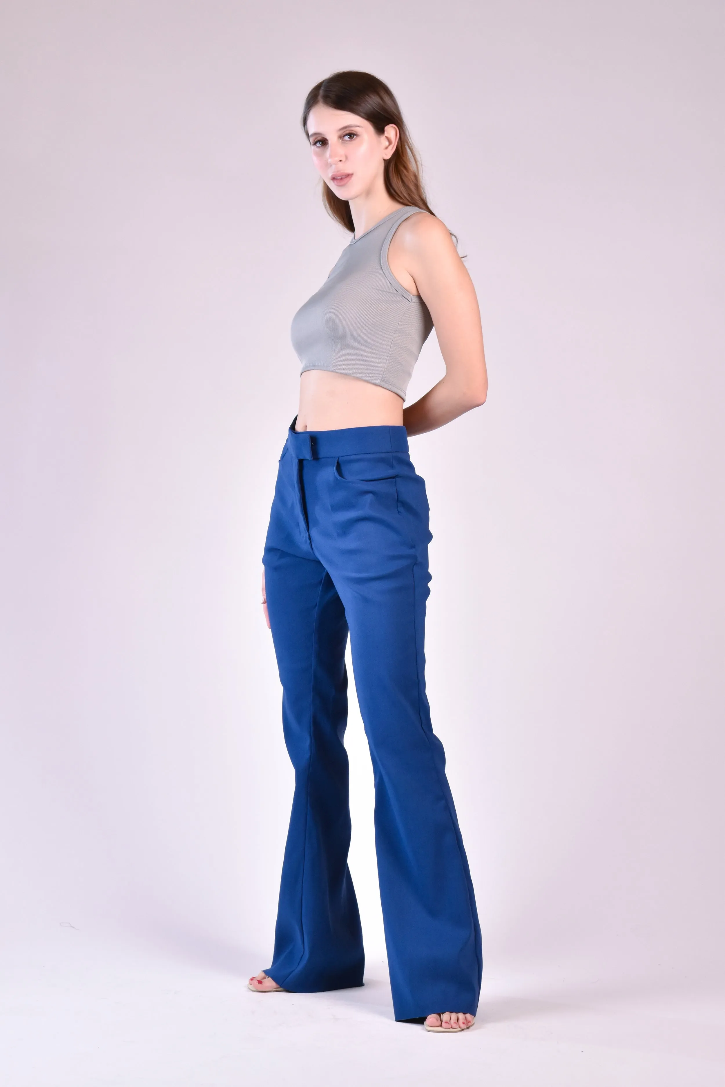 CAMDEN Flared Pants (Denim Blue)