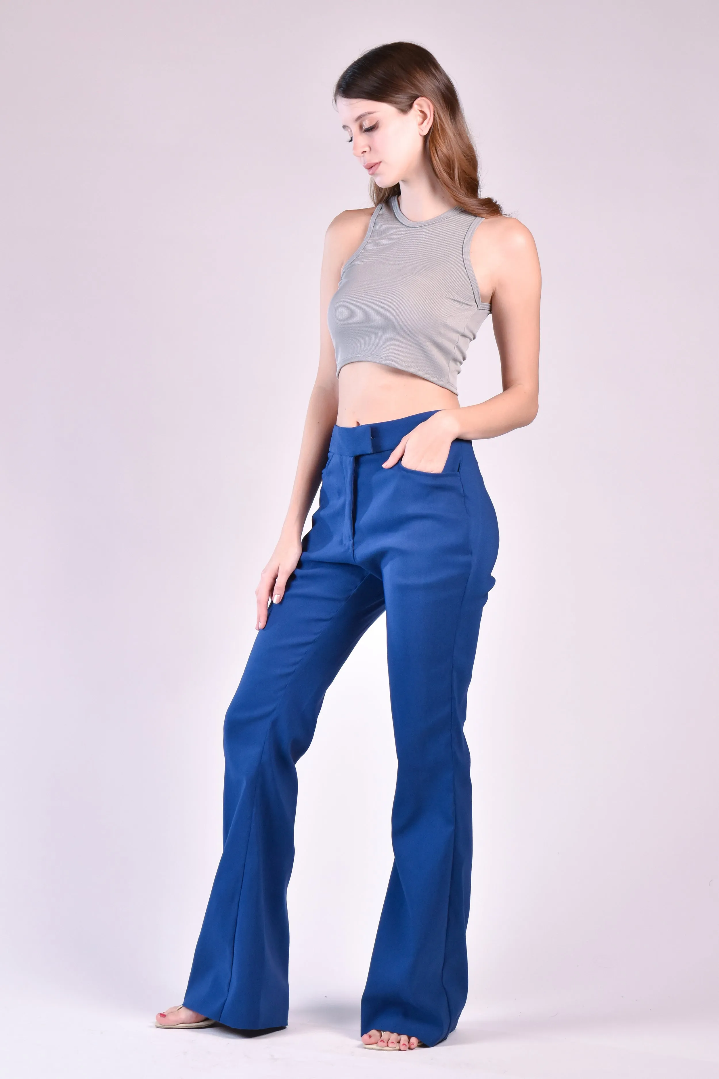 CAMDEN Flared Pants (Denim Blue)