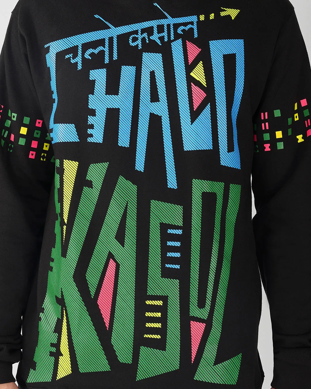 Chalo Kasol | Pullover Cotton Hoodie UV Light Reactive
