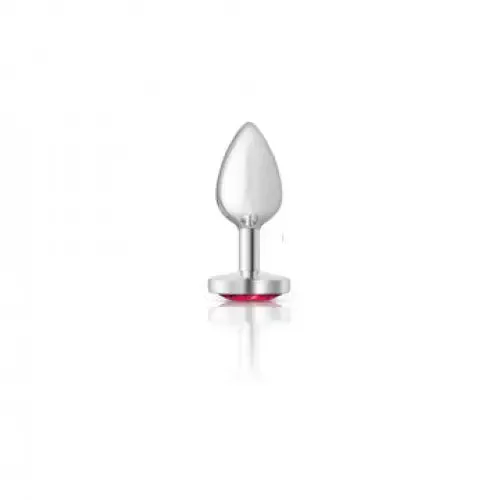 Cheeky Charms Heart Bright Pink Silver Plug