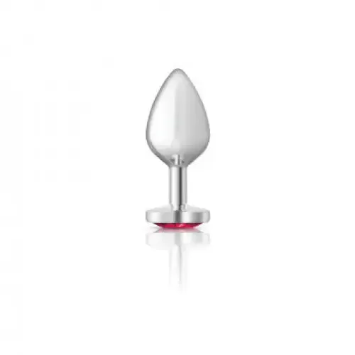 Cheeky Charms Heart Bright Pink Silver Plug