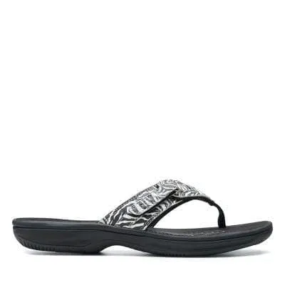Clarks Women's Brinkley Jazz Flips- Zebra Print