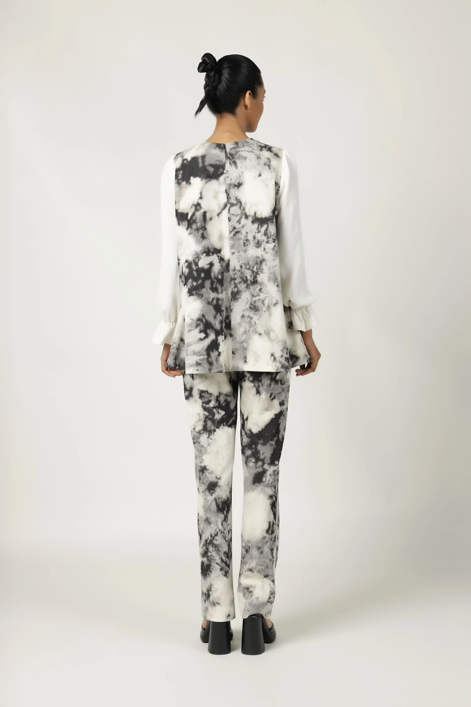 Clouds & Eye Flared Top With Matching Pants
