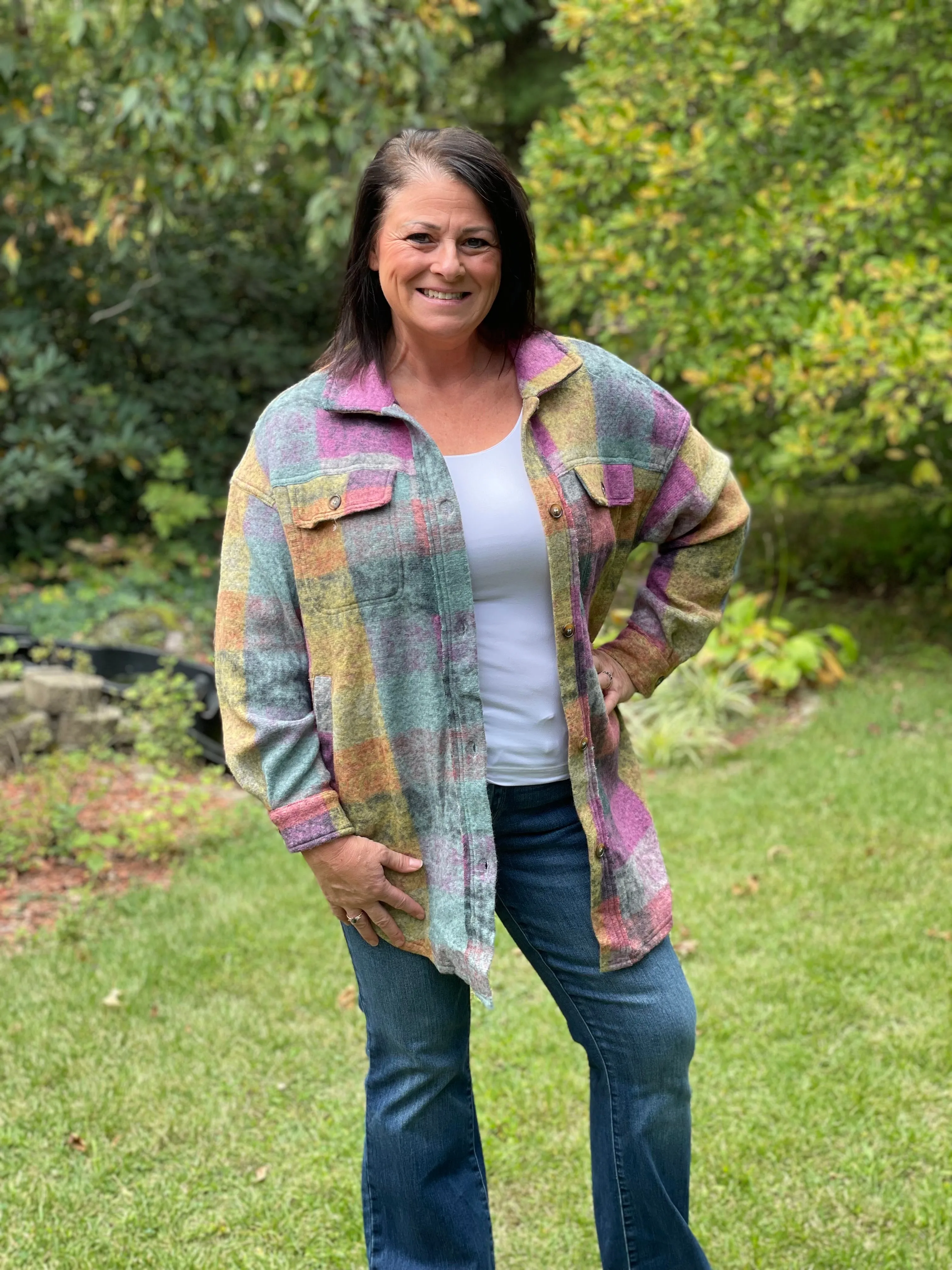 Colorful shacket