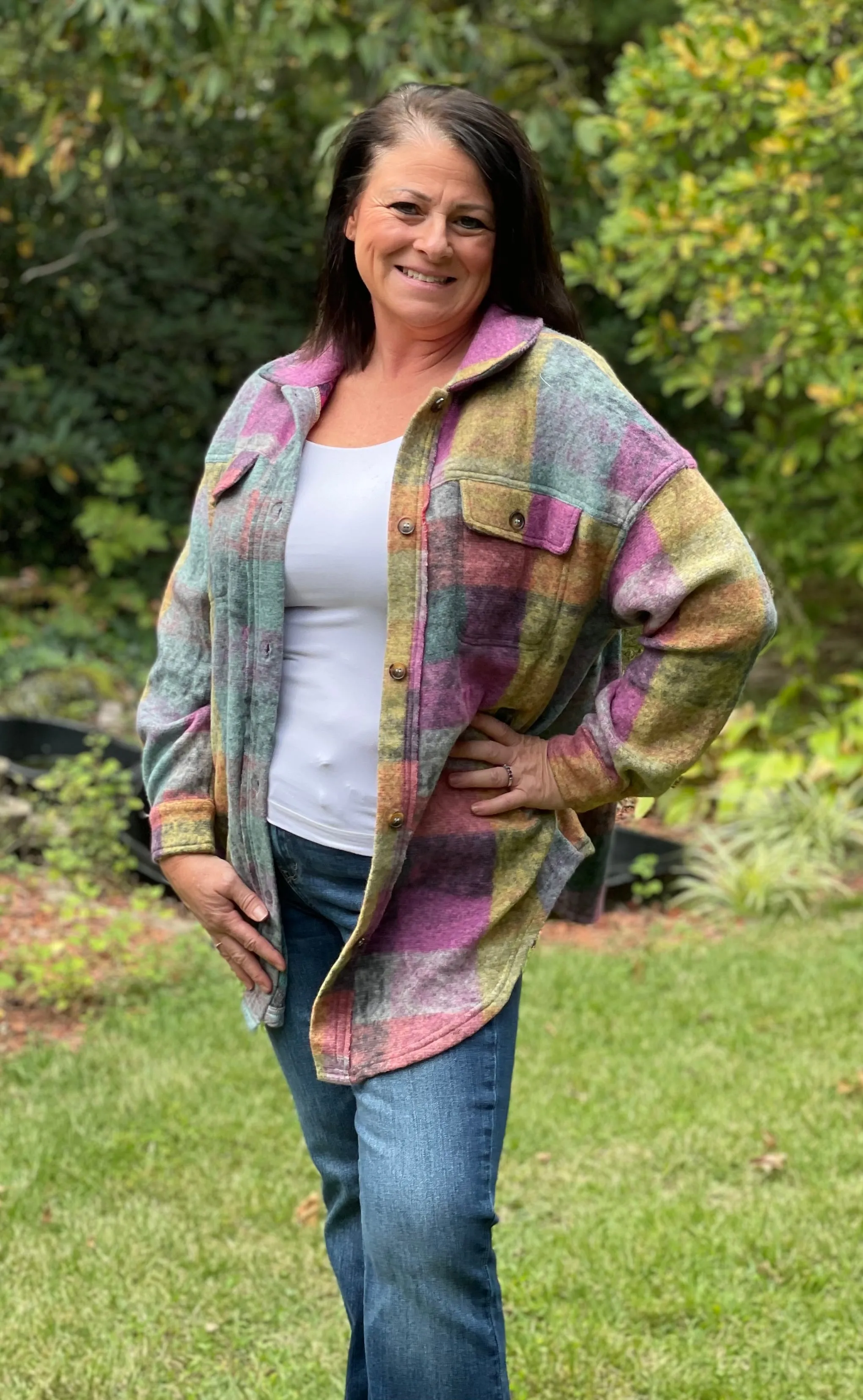 Colorful shacket