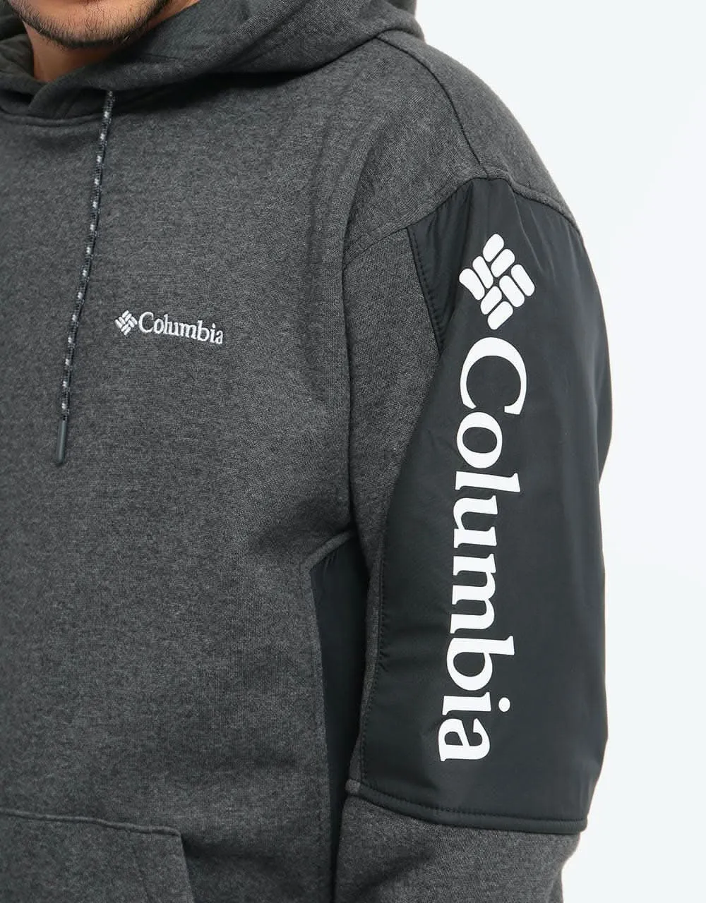 Columbia Minam River™ Pullover Hoodie - Shark Heather/Black