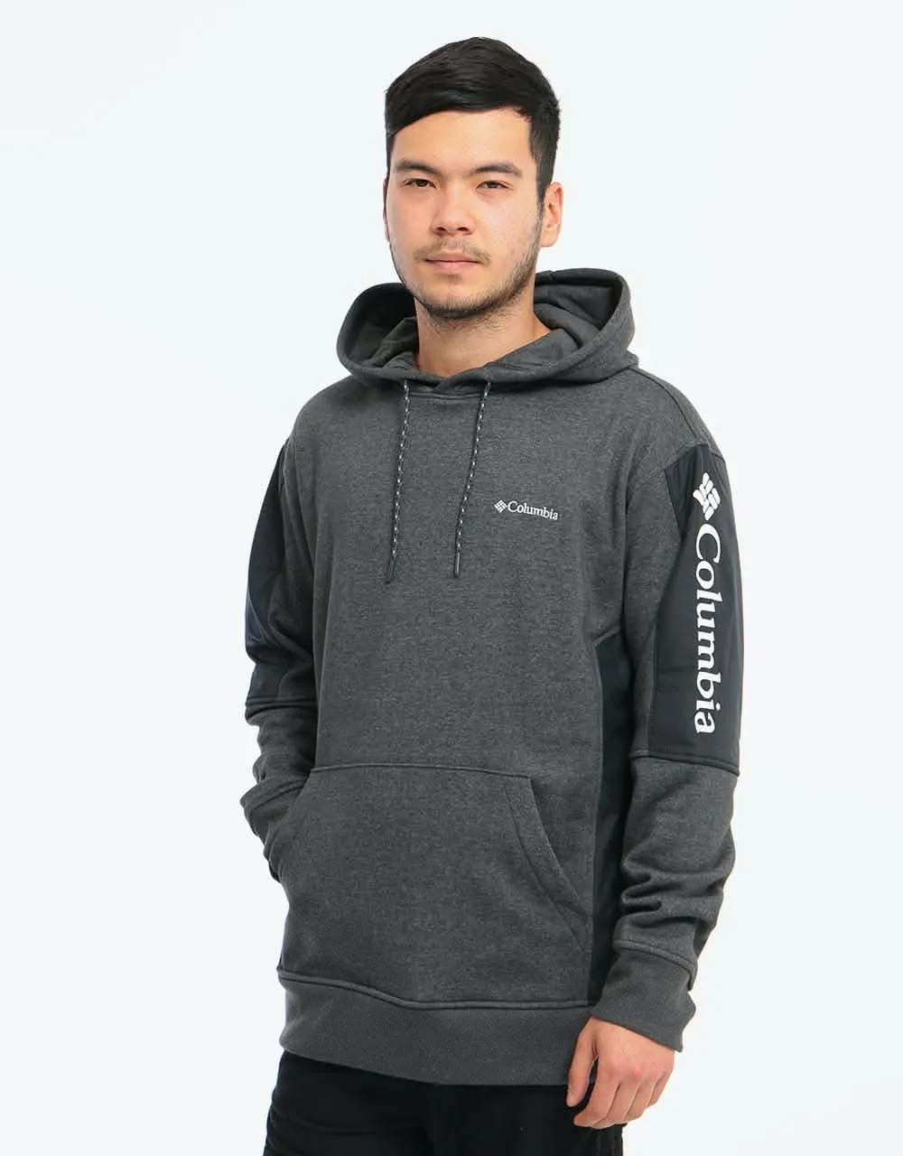 Columbia Minam River™ Pullover Hoodie - Shark Heather/Black