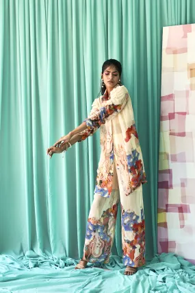 Coral Flora Print Co-ord