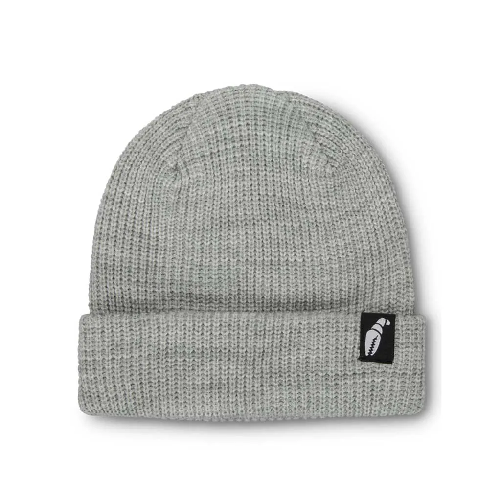 Crab Grab Claw Label Beanie - Heather Grey