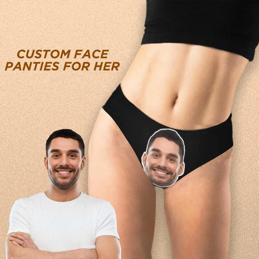 Custom Face Underwear for Her Personalized Cum Lingerie Women's Panties Classic Thongs