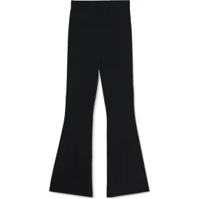 Danielle Bernstein Womens Ribbed Flared Pants