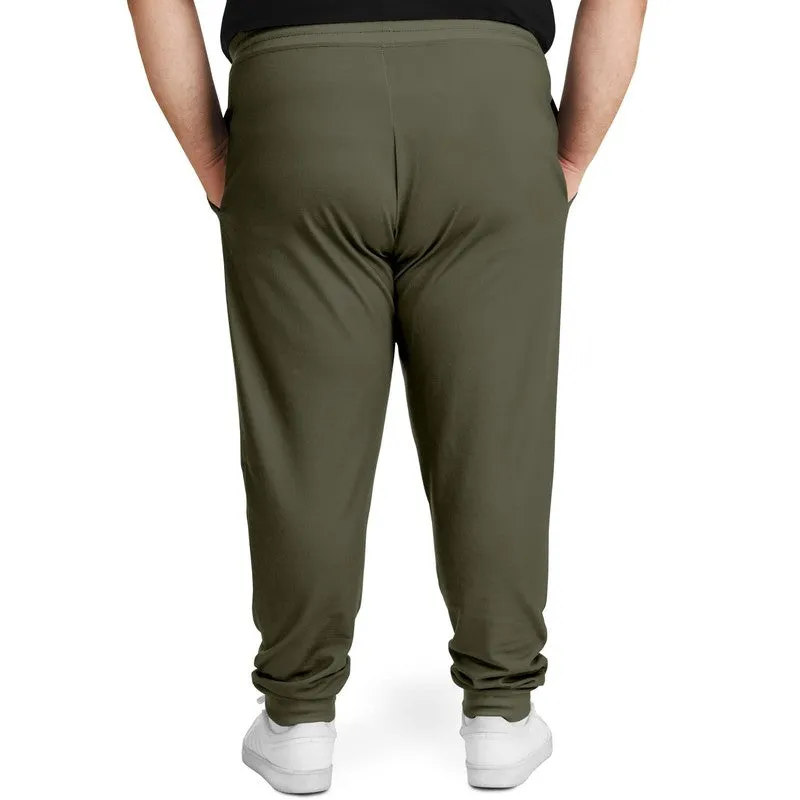 Dark Yellow Joggers | Unisex | with PLUS sizes | Dark Pale Pastel Yellow | C0M0Y30K80