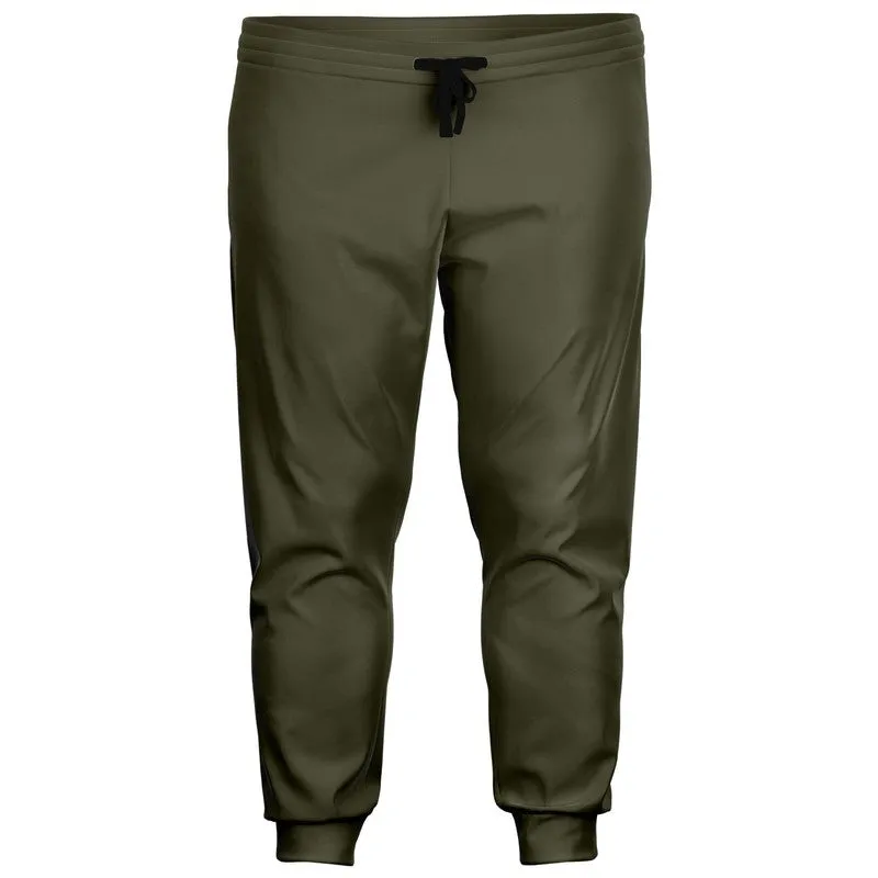 Dark Yellow Joggers | Unisex | with PLUS sizes | Dark Pale Pastel Yellow | C0M0Y30K80