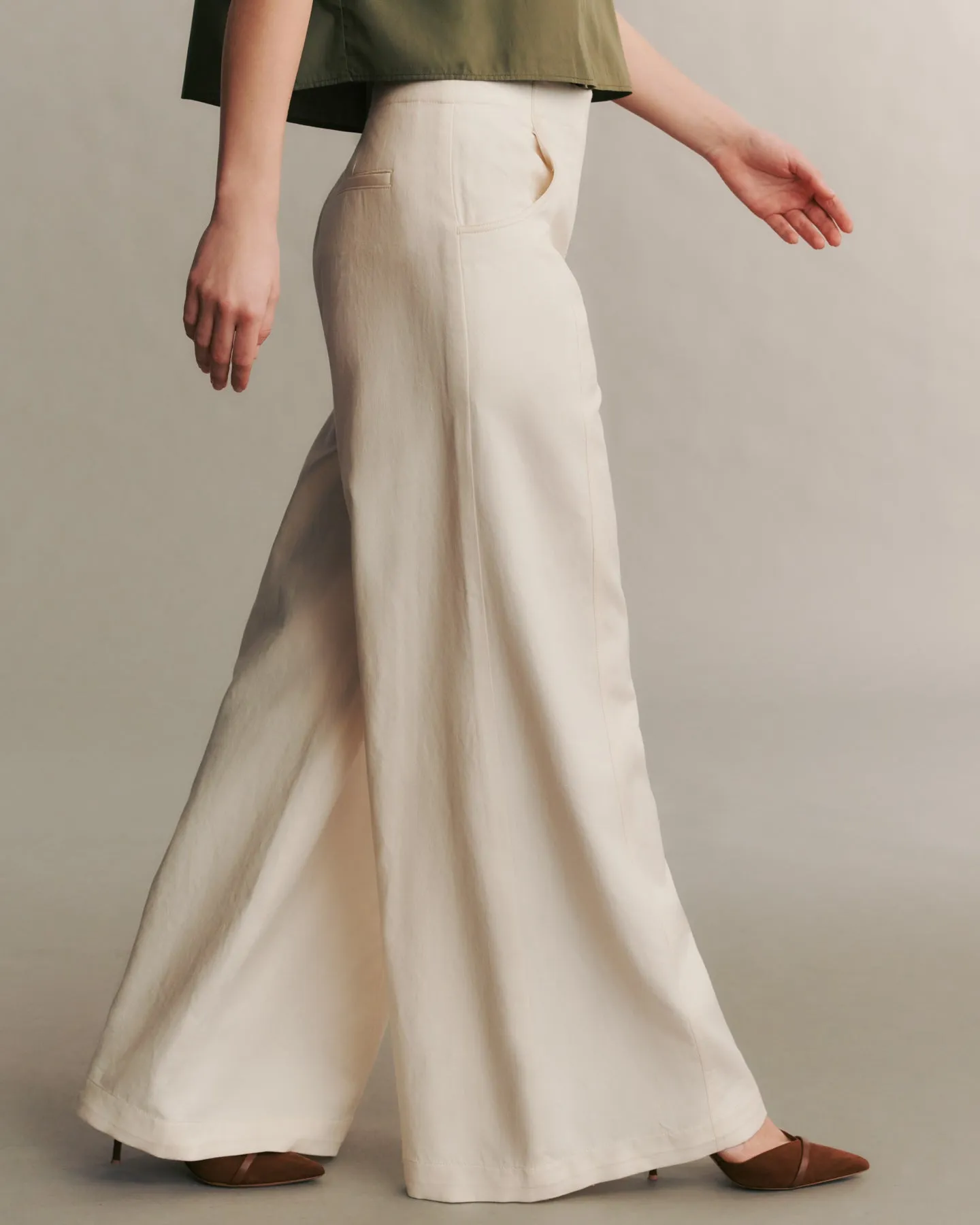 Demie Pant in linen cotton