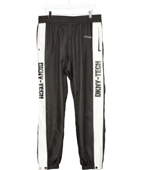 DKNY Black Tech Shell Joggers UK M