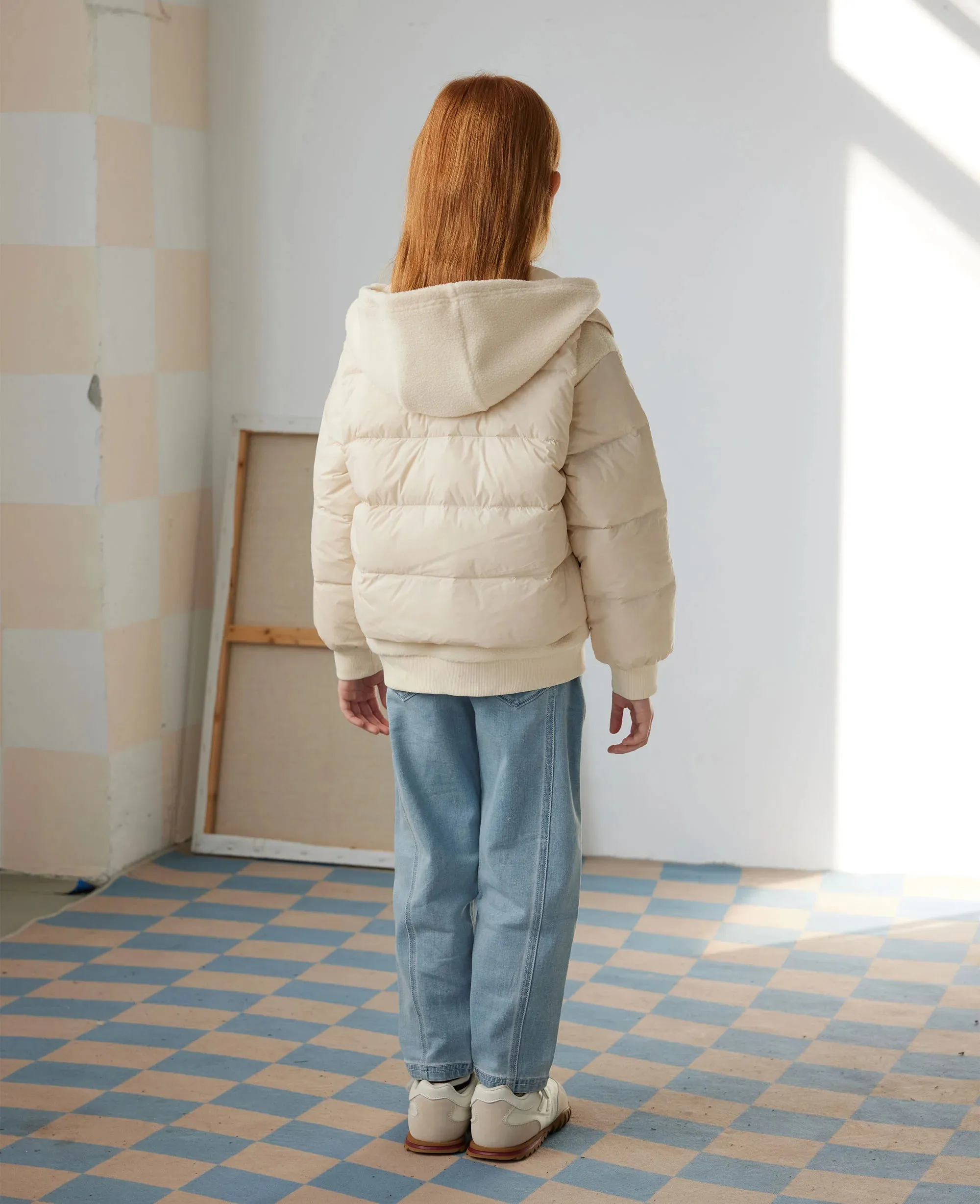 Down Fleece Jacket - Cloud