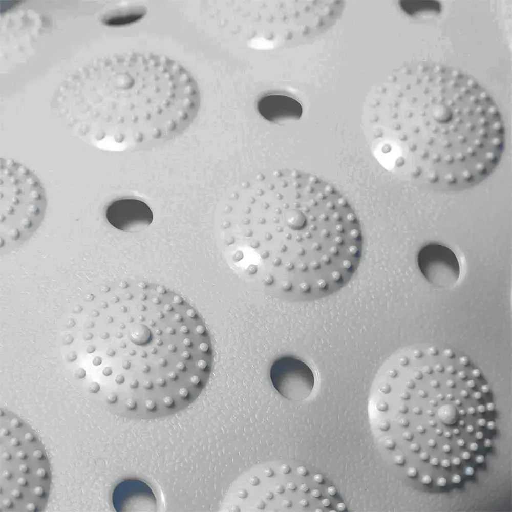 Experia Anti Slip Bath Mat with Suction Cup - 106 X 60 CM (Grey Color With Accu Pebble)