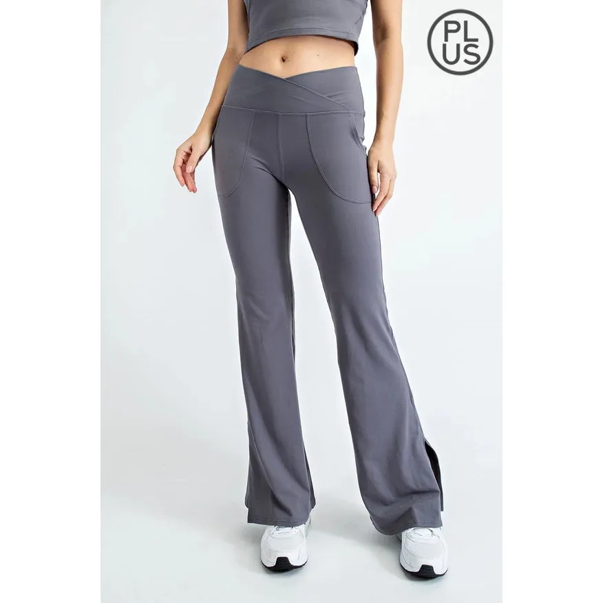 Flare Fusion Yoga Pants in Titanium