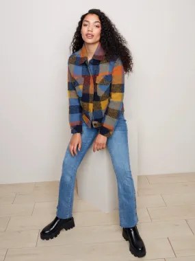 FLARE JEANS WITH SIDE BUTTONS